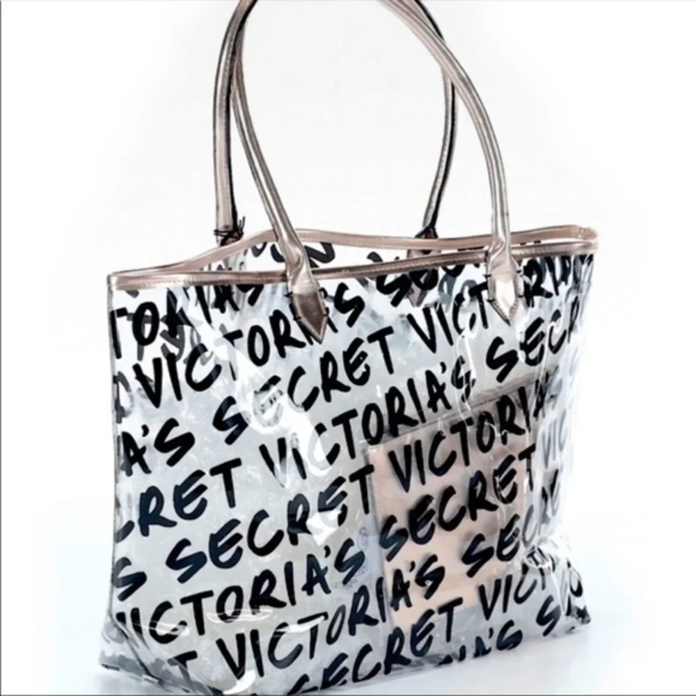 Victorias Secret graffiti clear tote